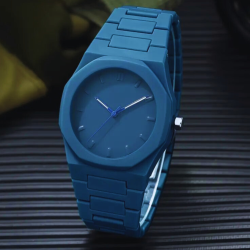 Blue Arabic Aura Watch –Minimalism for Modern Style