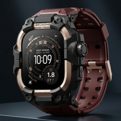 Rugged Smartwatch Outdoor Fitness GPS Waterproof Men Watch